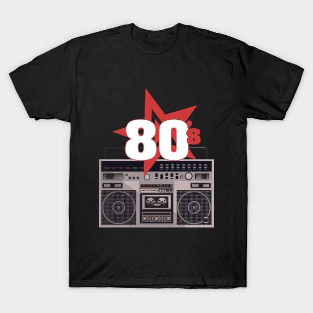 80s Retro T-Shirt by MckinleyArt